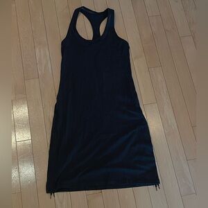 Lululemon black stretchy dress with mesh lining